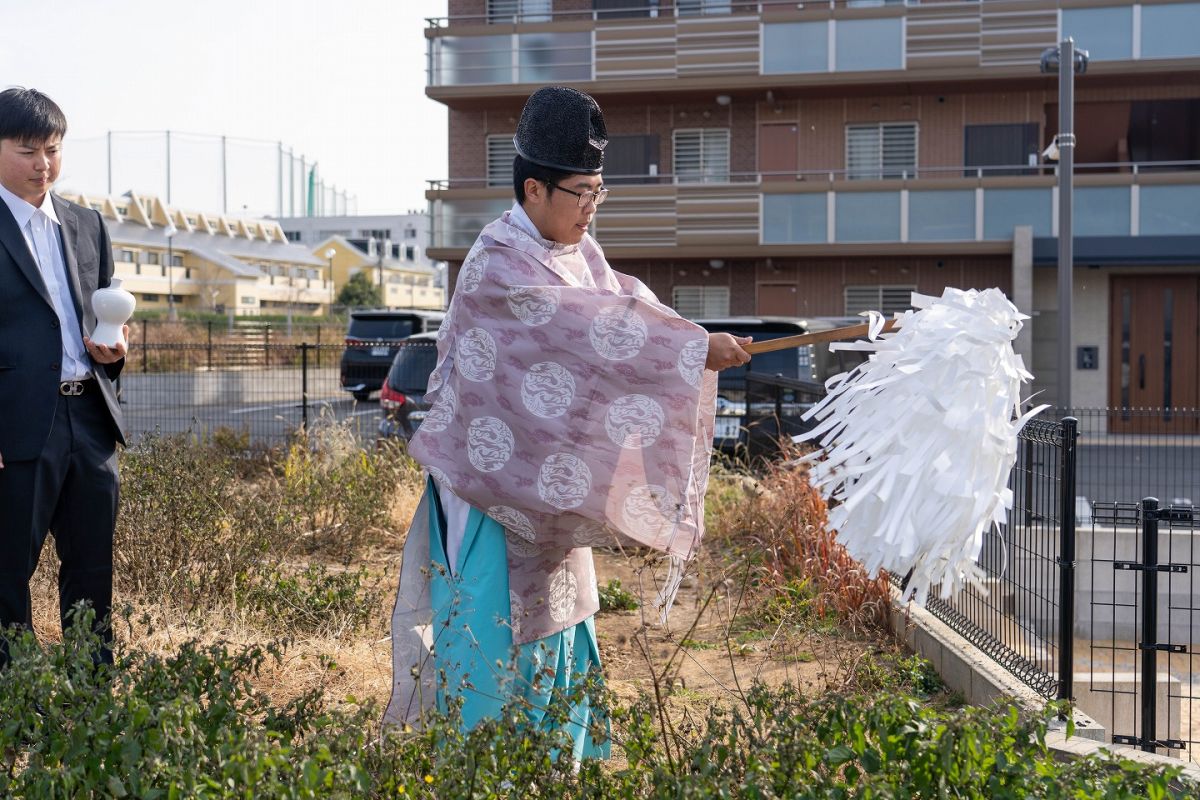 「福岡市東区唐原01」注文住宅現場リポート①【地鎮祭】