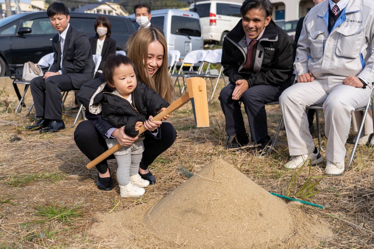 「福岡市東区唐原01」注文住宅現場リポート①【地鎮祭】