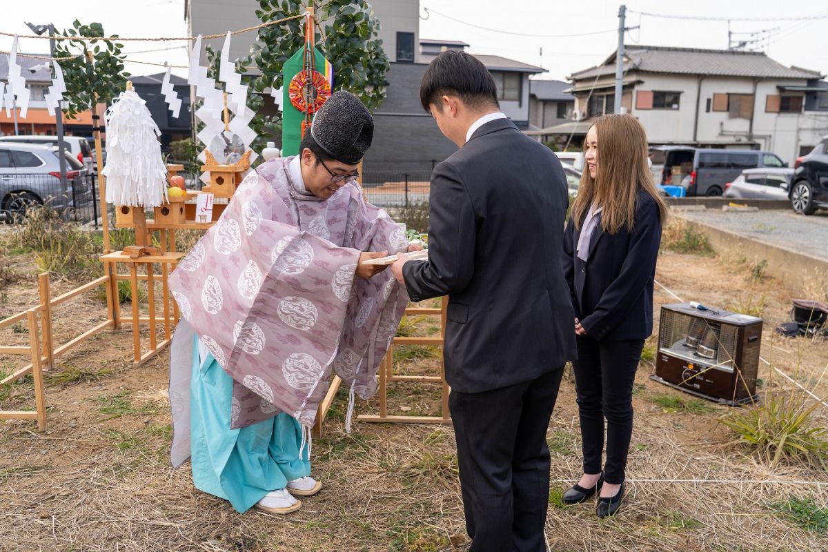 「福岡市東区唐原01」注文住宅現場リポート①【地鎮祭】