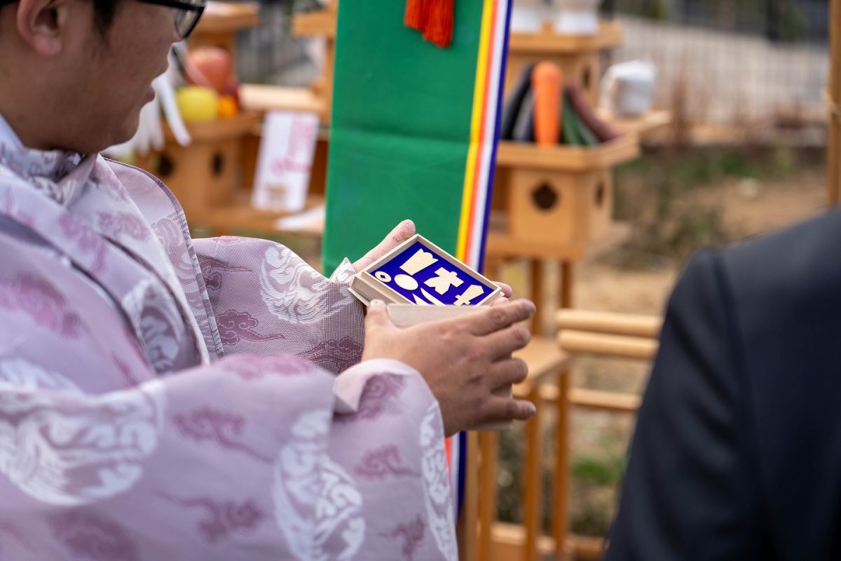 「福岡市東区唐原01」注文住宅現場リポート①【地鎮祭】