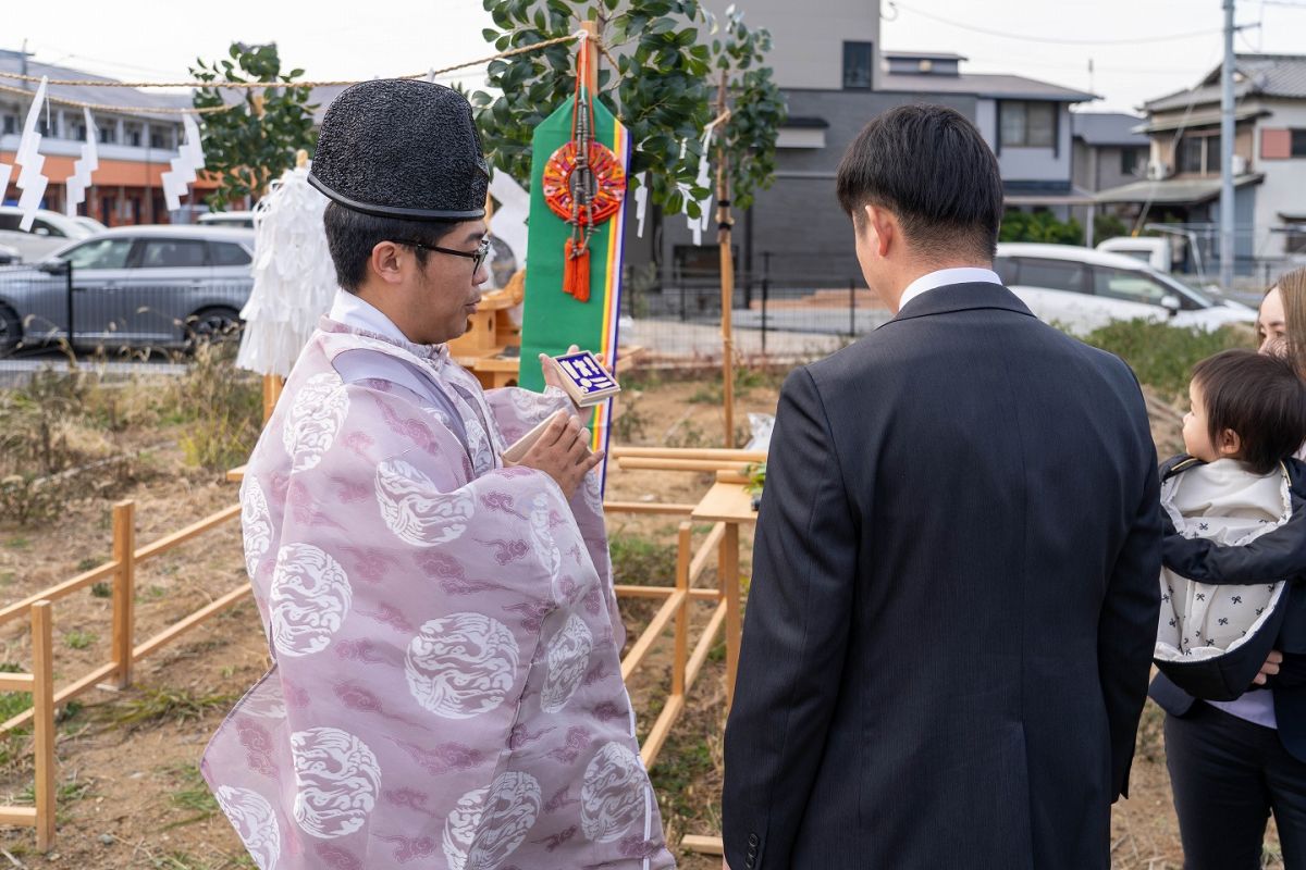 「福岡市東区唐原01」注文住宅現場リポート①【地鎮祭】