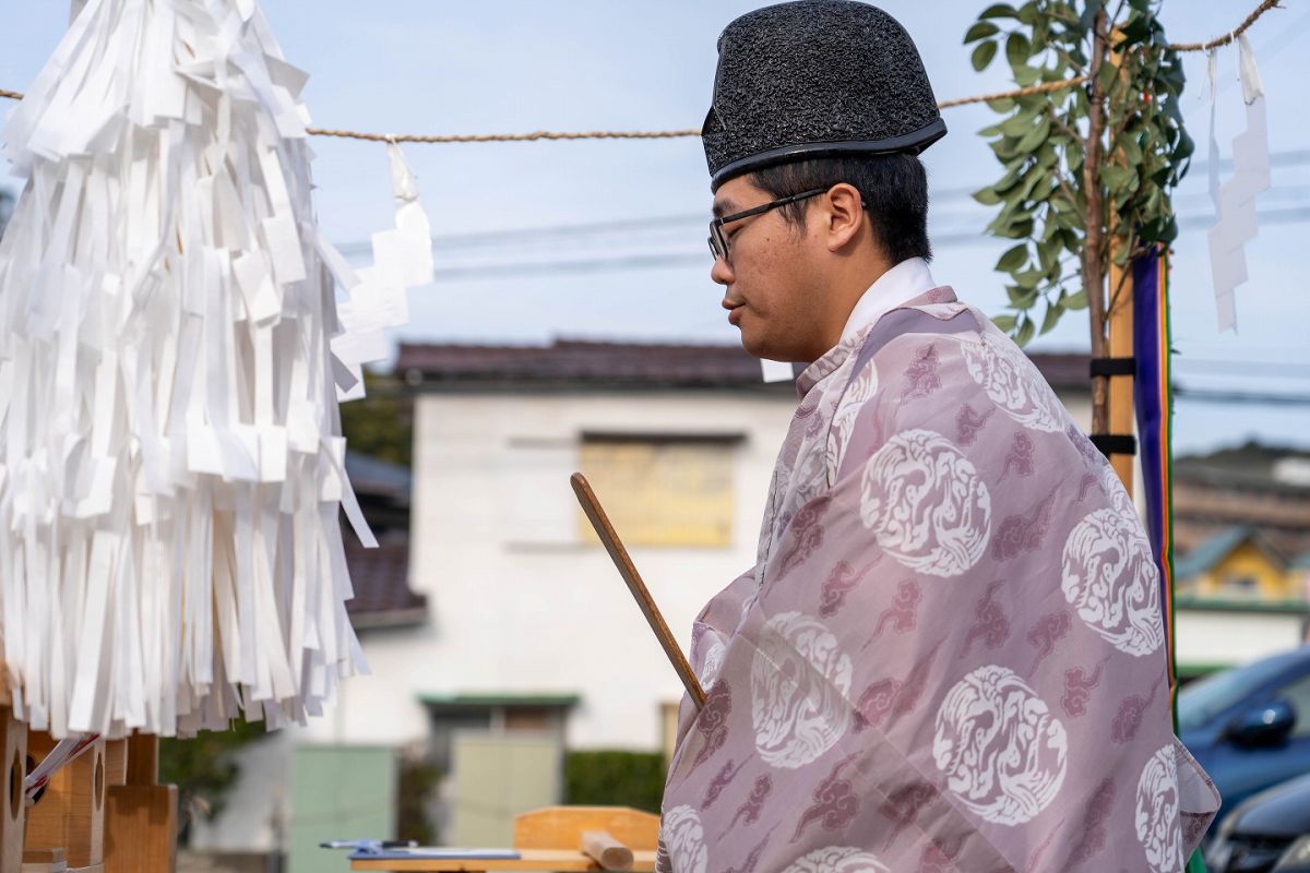 「福岡市東区唐原01」注文住宅現場リポート①【地鎮祭】