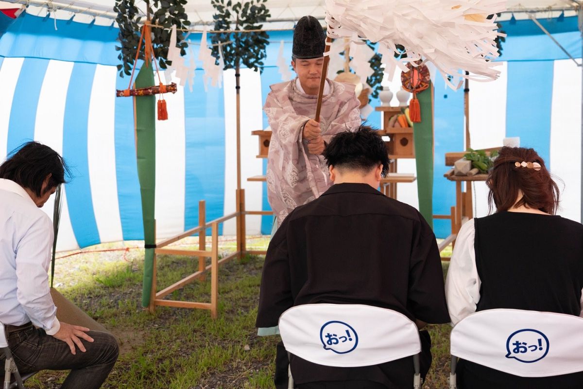 「遠賀郡水巻町02」注文住宅現場リポート①【地鎮祭】