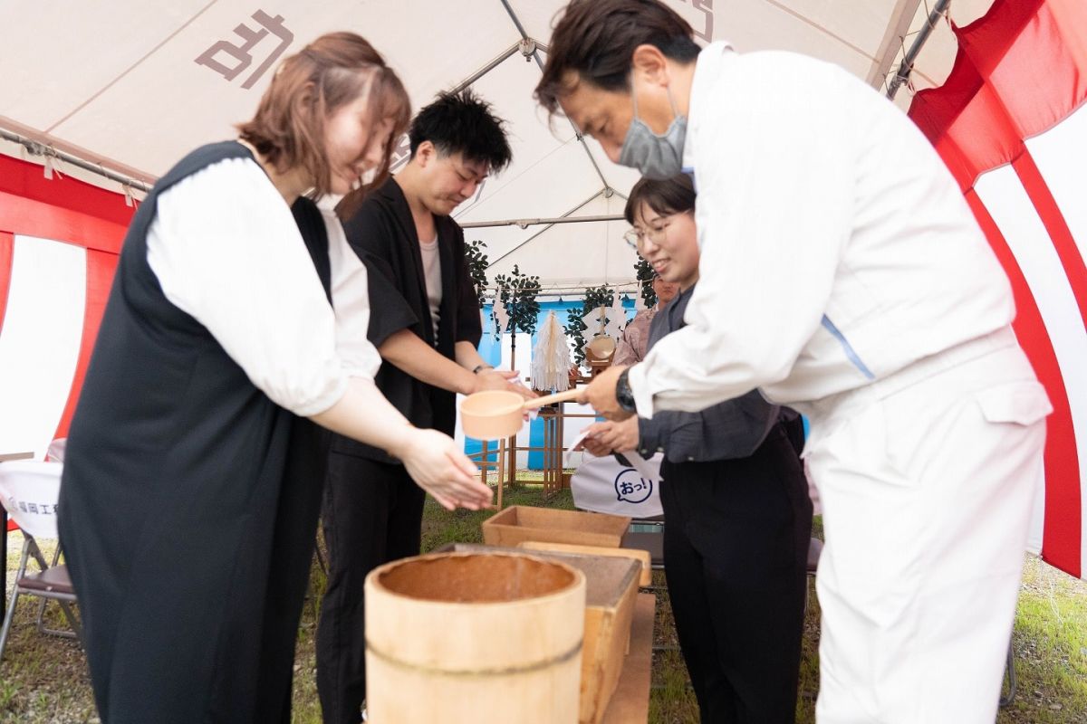 「遠賀郡水巻町02」注文住宅現場リポート①【地鎮祭】