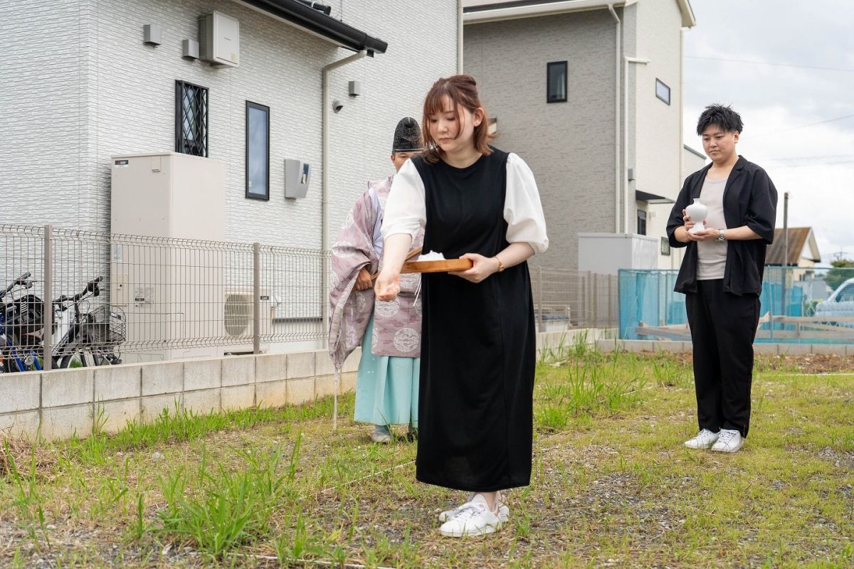 「遠賀郡水巻町02」注文住宅現場リポート①【地鎮祭】