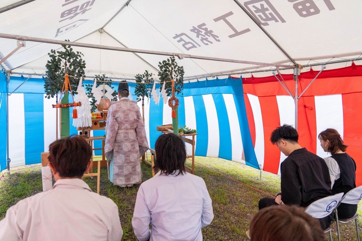 「遠賀郡水巻町02」注文住宅現場リポート①【地鎮祭】