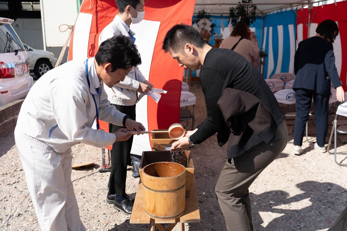 「福岡市東区13」注文住宅現場リポート①【地鎮祭】