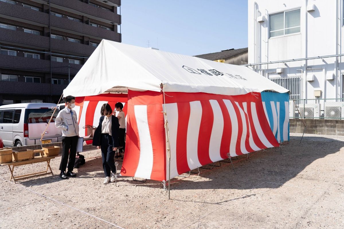 「福岡市東区13」注文住宅現場リポート①【地鎮祭】