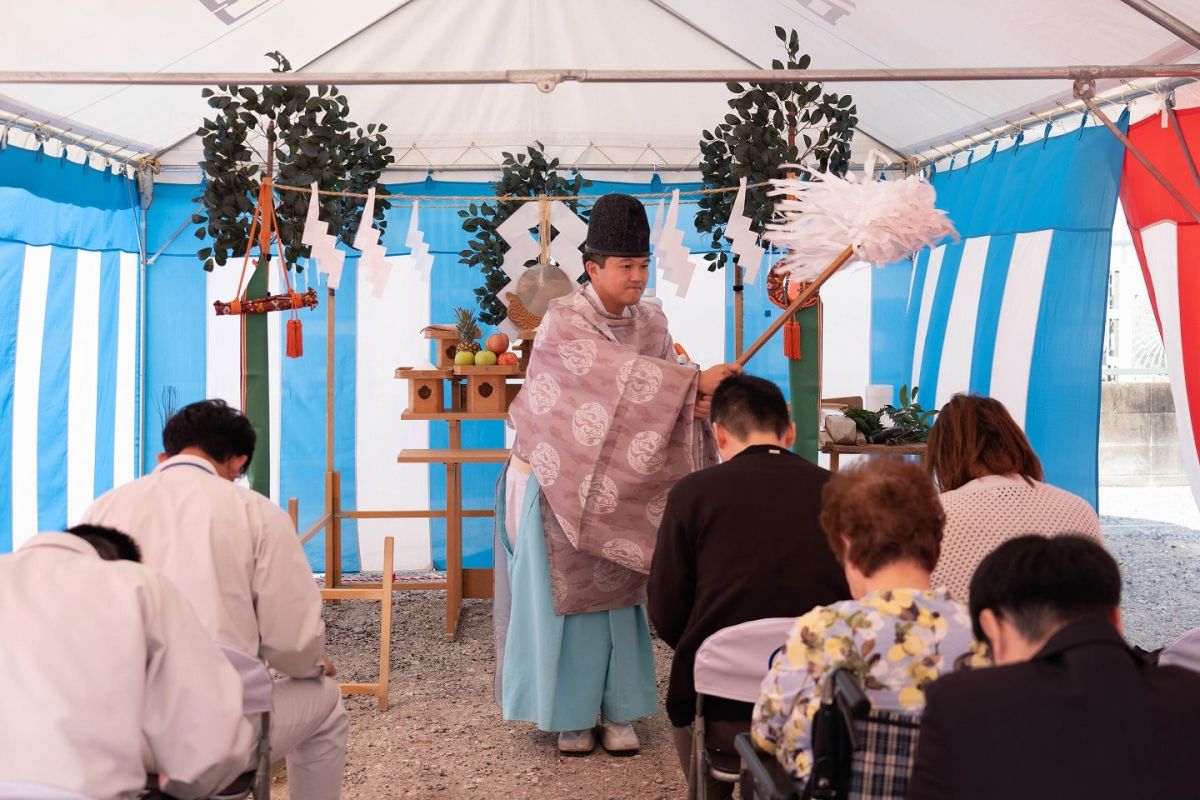 「福岡市東区13」注文住宅現場リポート①【地鎮祭】