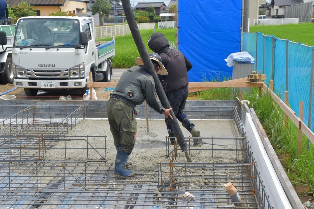 「遠賀郡水巻町01」注文住宅現場リポート②【基礎工事】【土間コン】