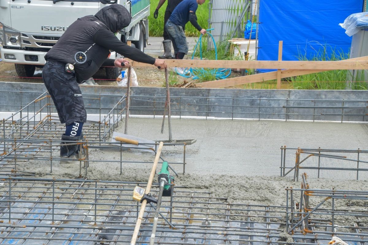 「遠賀郡水巻町01」注文住宅現場リポート②【基礎工事】【土間コン】