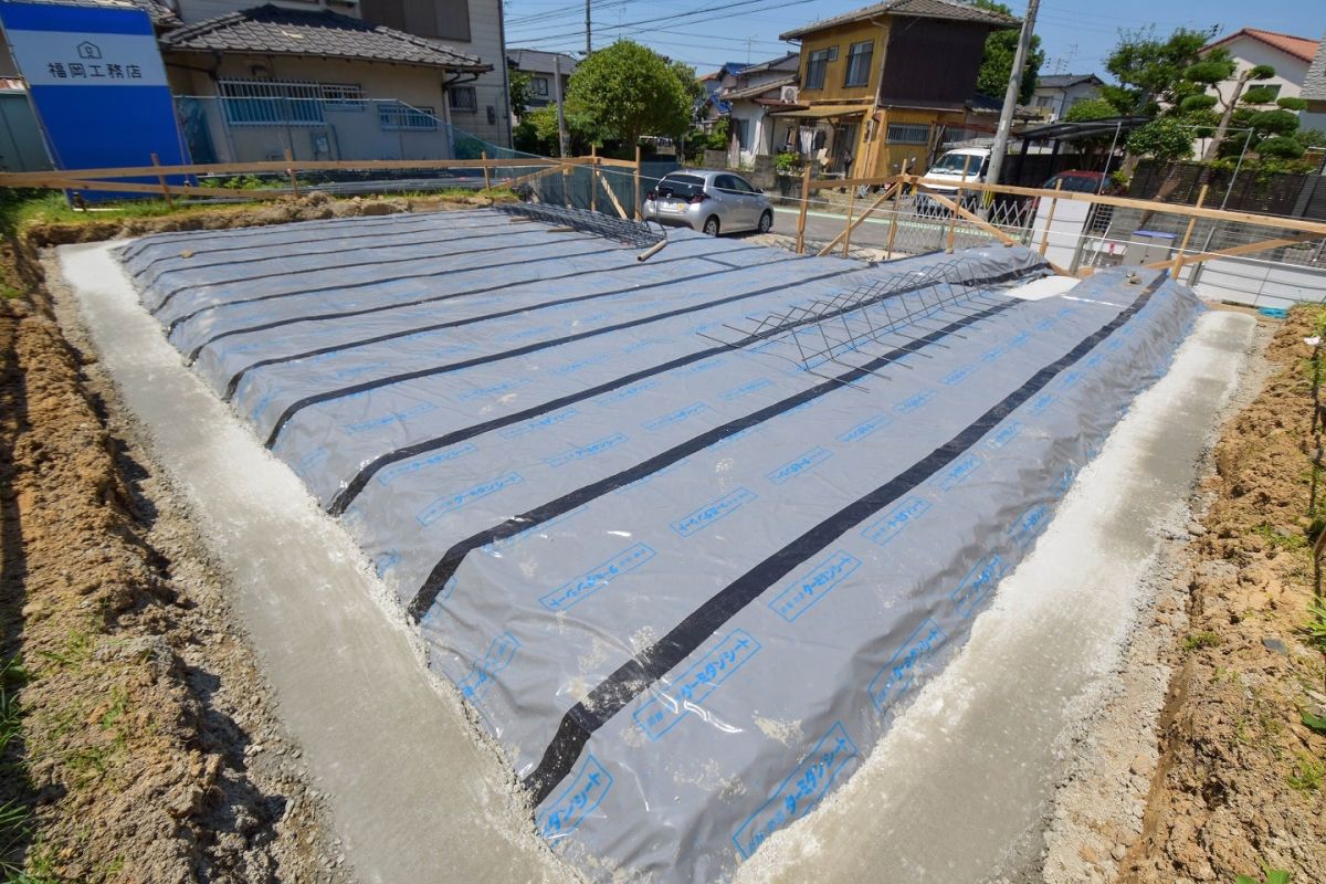 「福岡市東区14」注文住宅現場リポート②【基礎工事】【捨てコン】