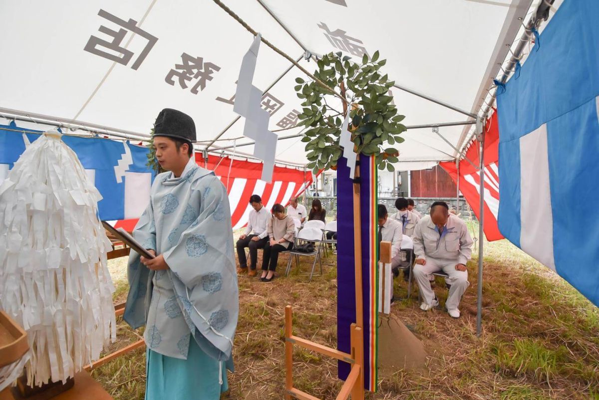 「行橋市01」注文住宅現場リポート①【地鎮祭】