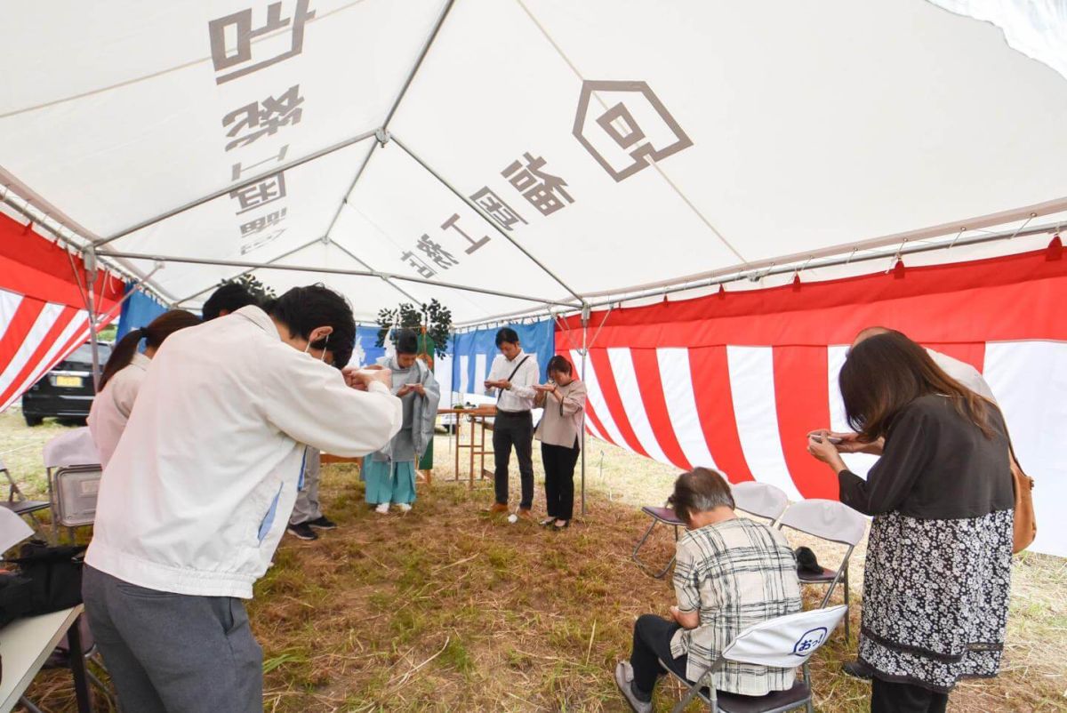 「行橋市01」注文住宅現場リポート①【地鎮祭】