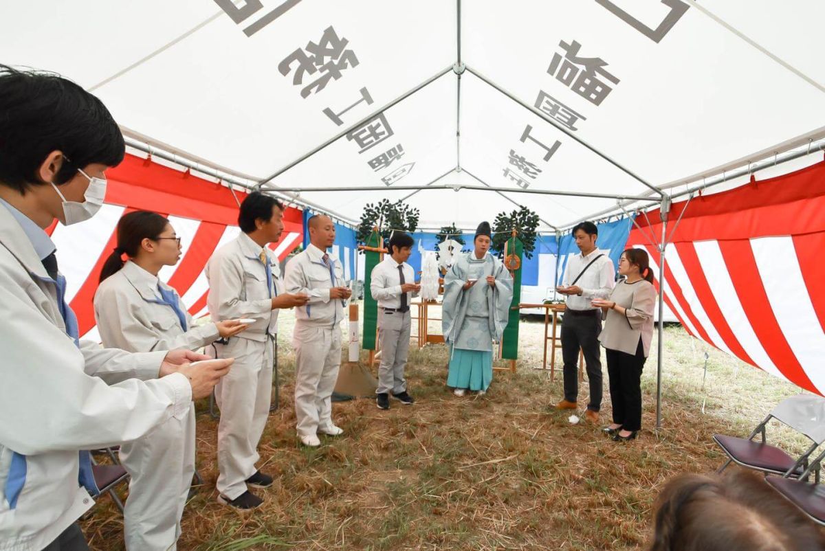 「行橋市01」注文住宅現場リポート①【地鎮祭】