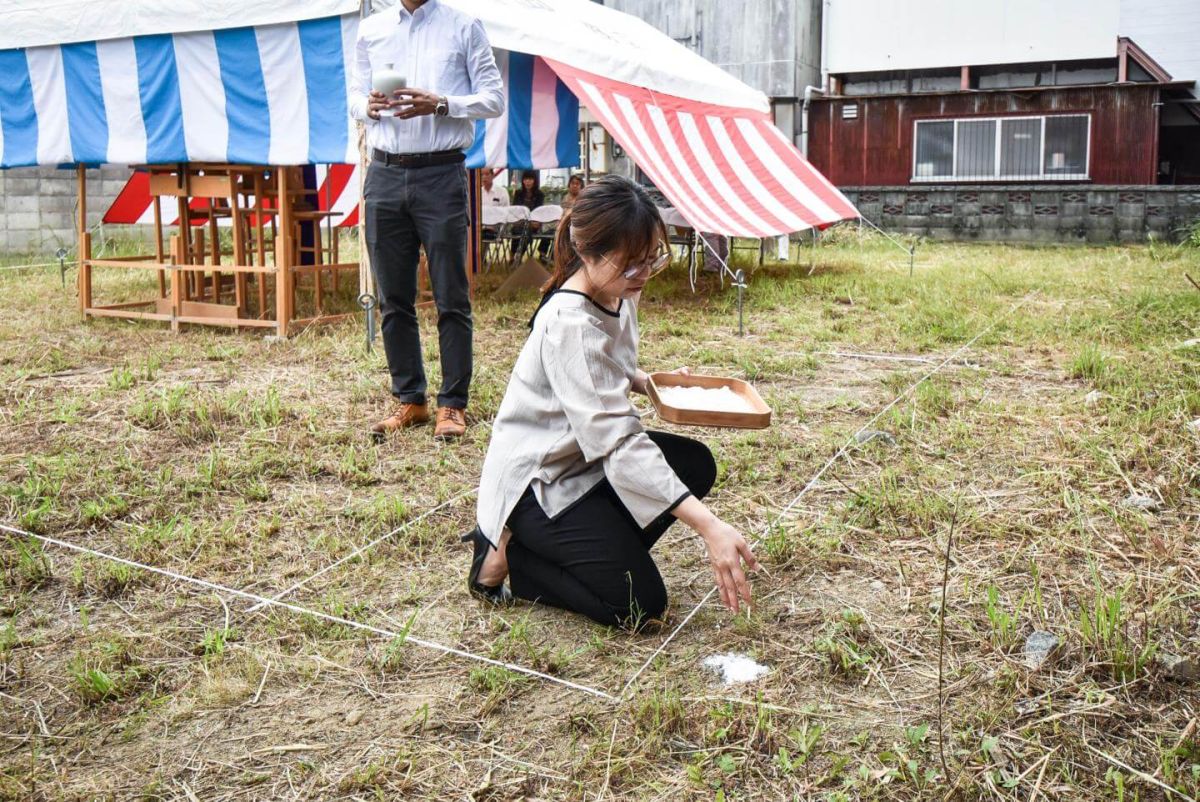 「行橋市01」注文住宅現場リポート①【地鎮祭】