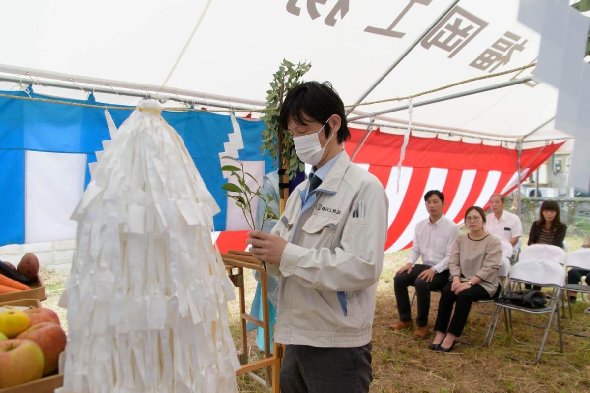 「行橋市01」注文住宅現場リポート①【地鎮祭】