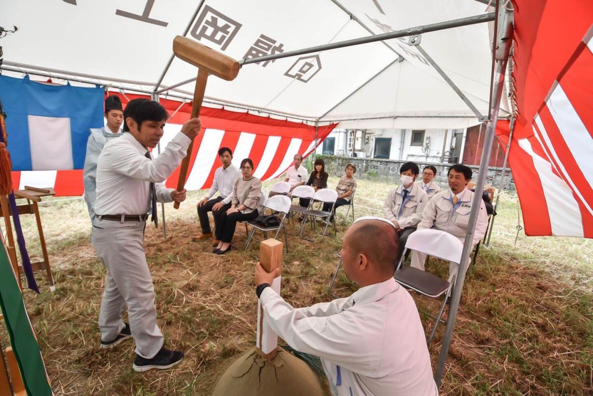 「行橋市01」注文住宅現場リポート①【地鎮祭】