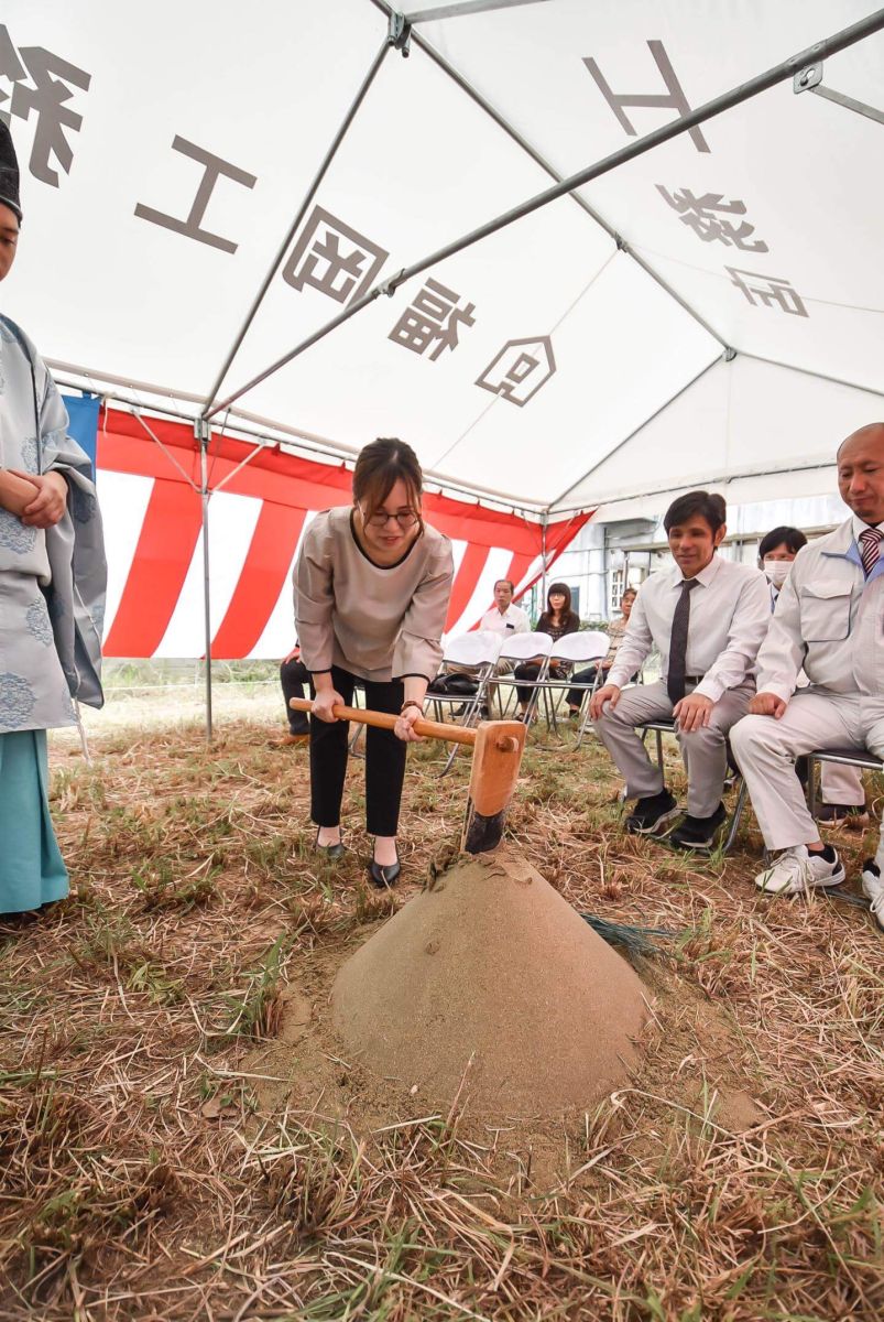 「行橋市01」注文住宅現場リポート①【地鎮祭】