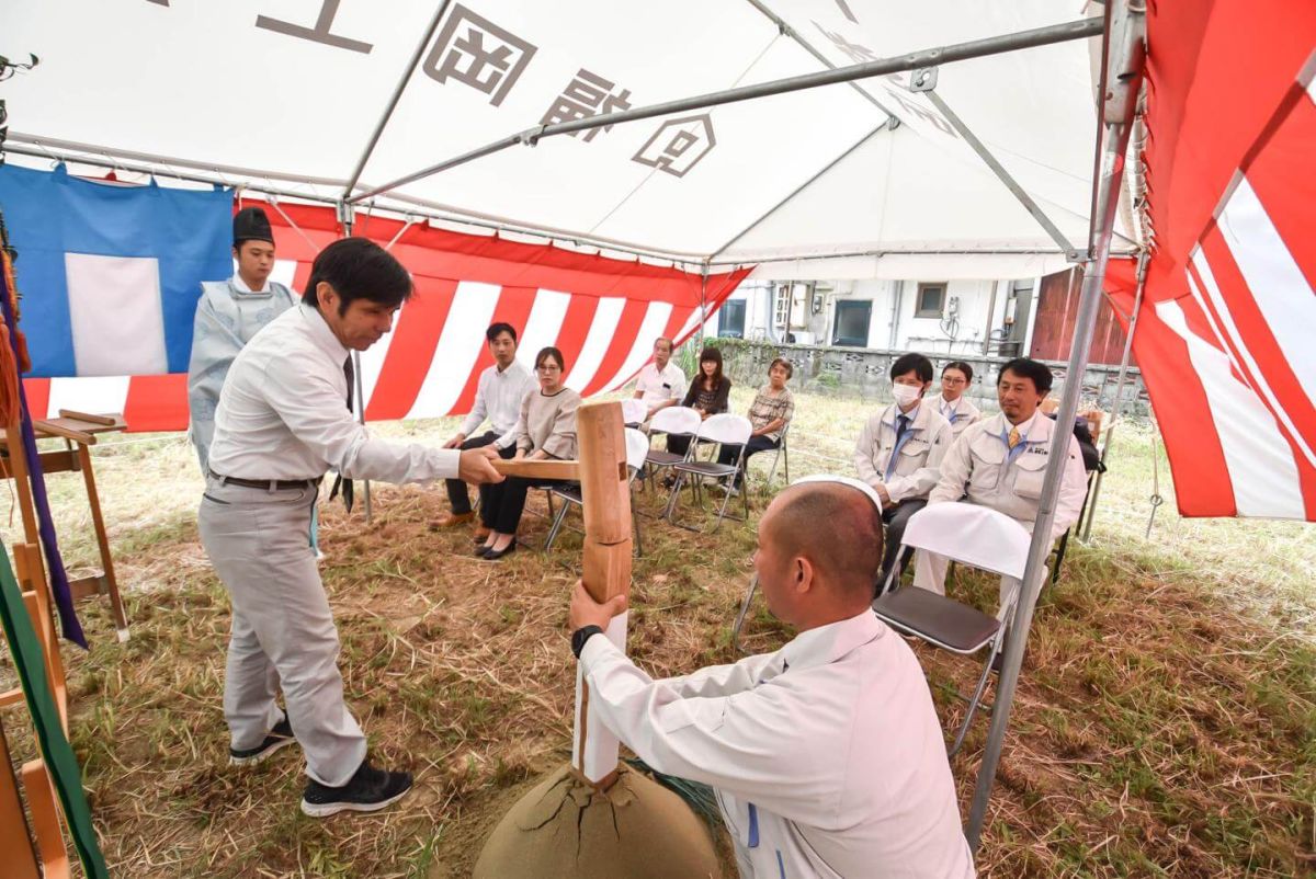 「行橋市01」注文住宅現場リポート①【地鎮祭】