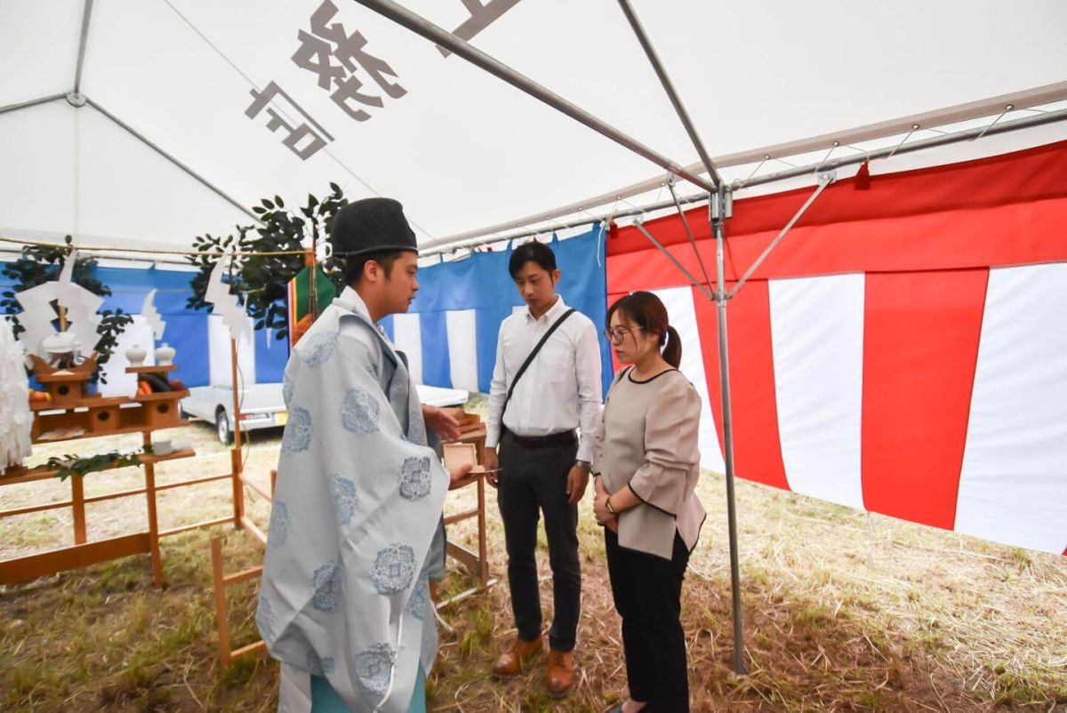 「行橋市01」注文住宅現場リポート①【地鎮祭】