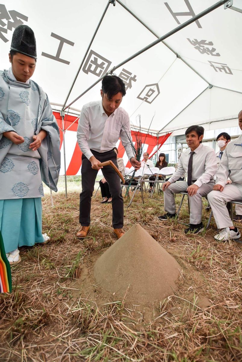 「行橋市01」注文住宅現場リポート①【地鎮祭】