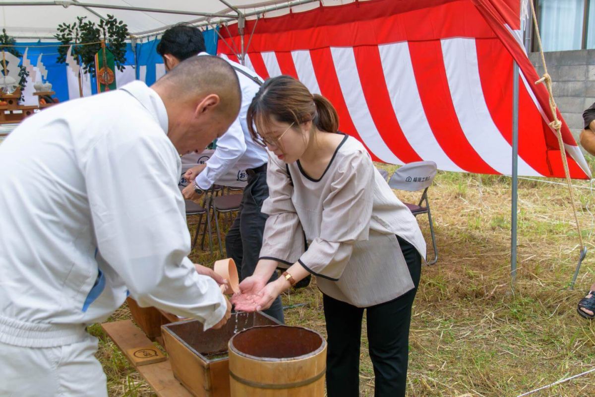 「行橋市01」注文住宅現場リポート①【地鎮祭】