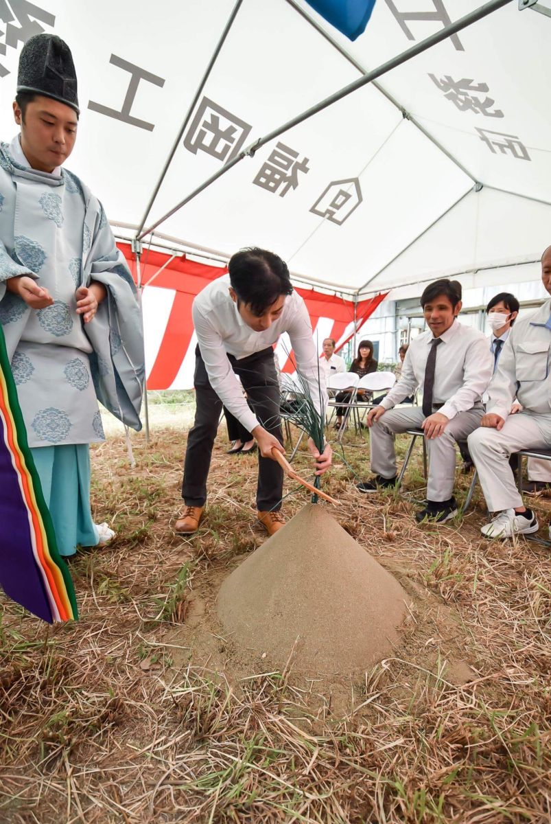 「行橋市01」注文住宅現場リポート①【地鎮祭】