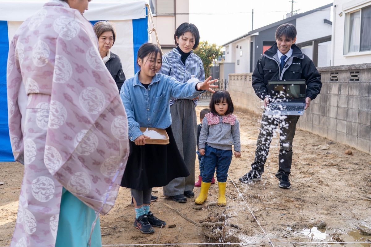 「遠賀郡遠賀町01」注文住宅現場リポート①【地鎮祭】