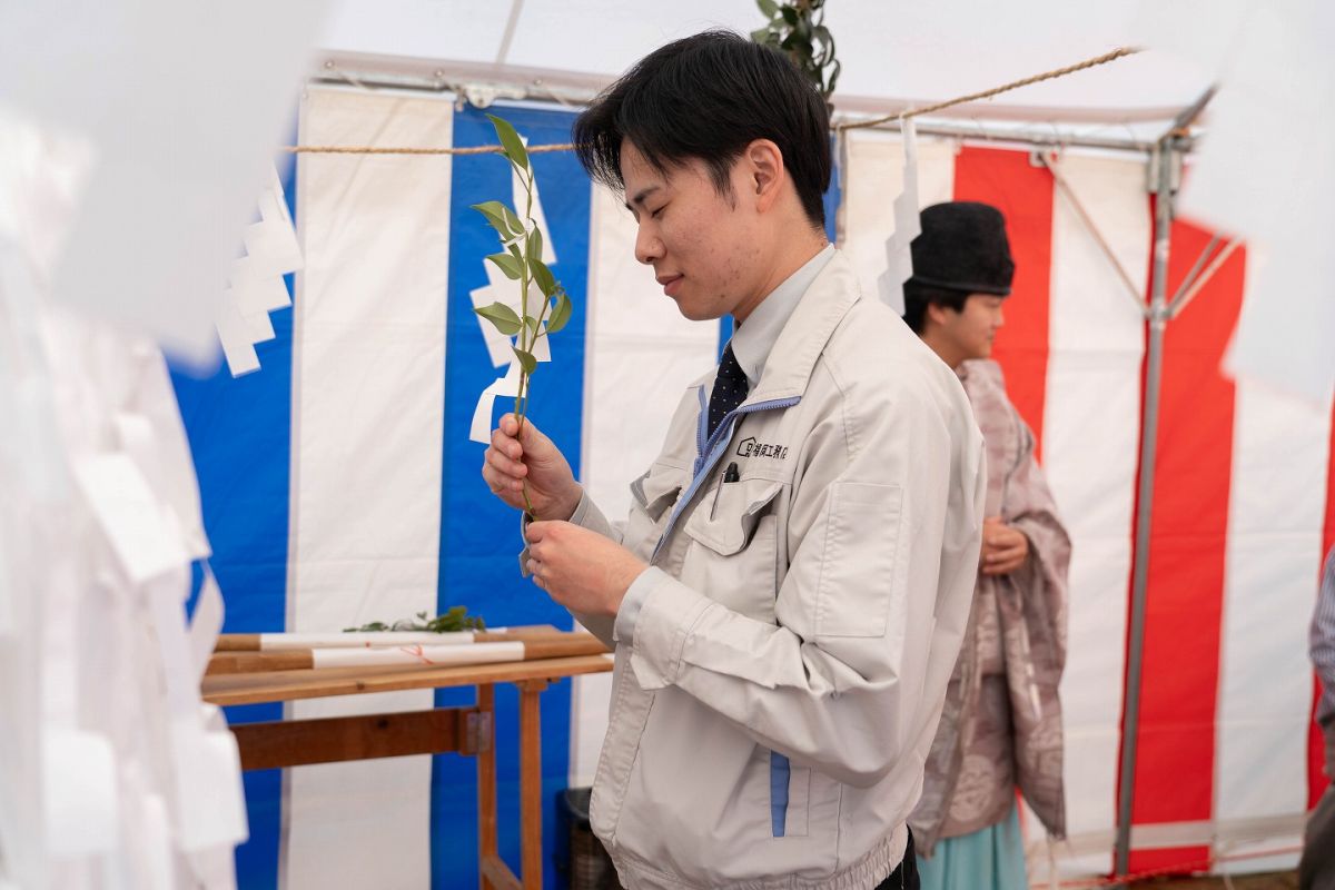 「遠賀郡遠賀町01」注文住宅現場リポート①【地鎮祭】