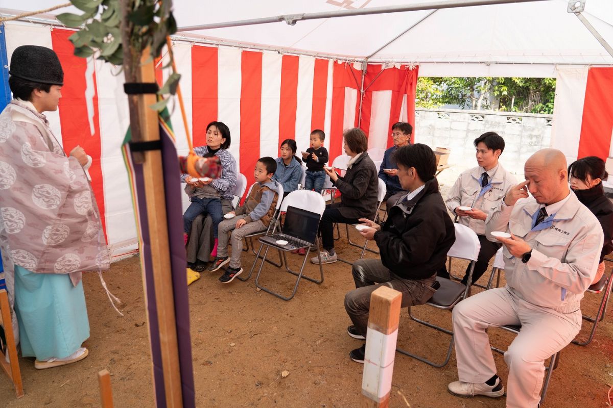 「遠賀郡遠賀町01」注文住宅現場リポート①【地鎮祭】