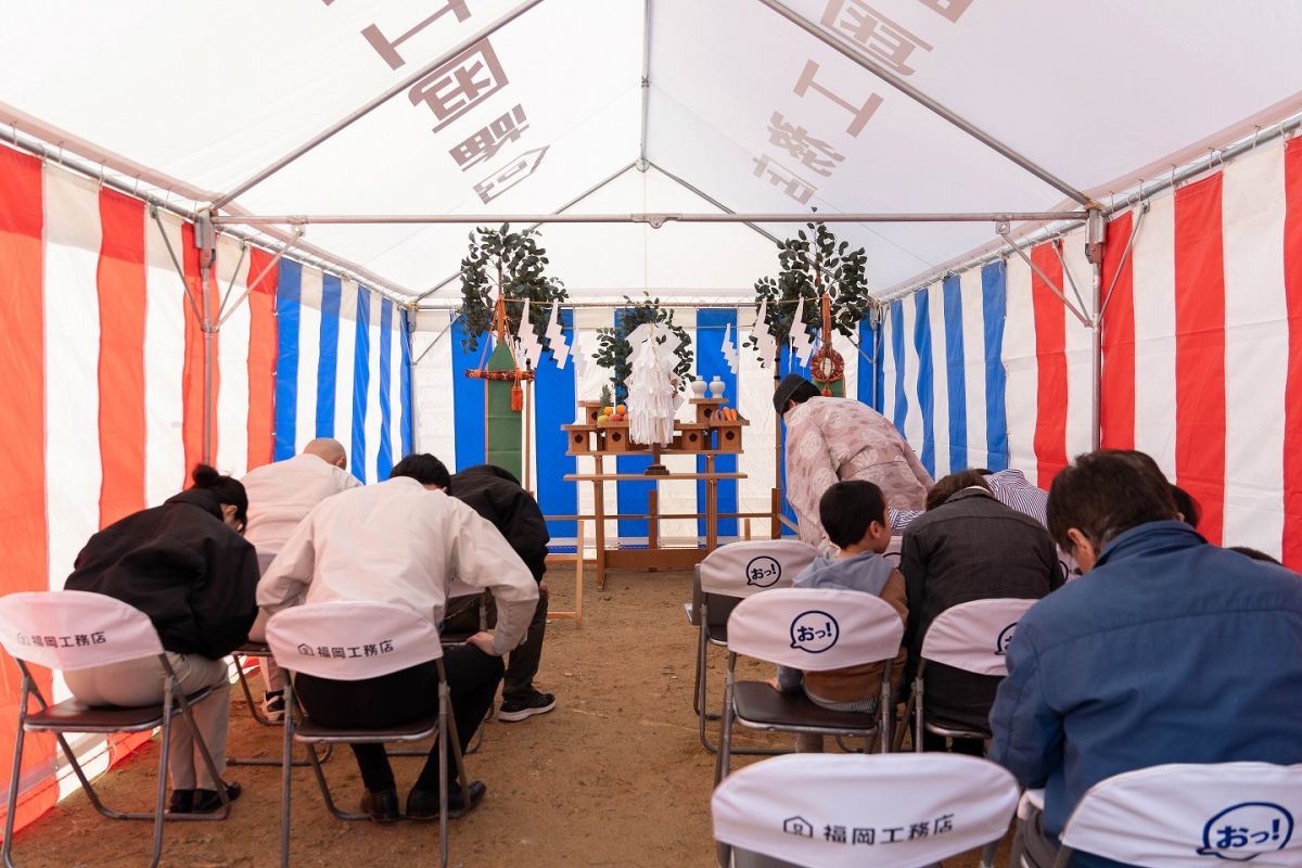 「遠賀郡遠賀町01」注文住宅現場リポート①【地鎮祭】