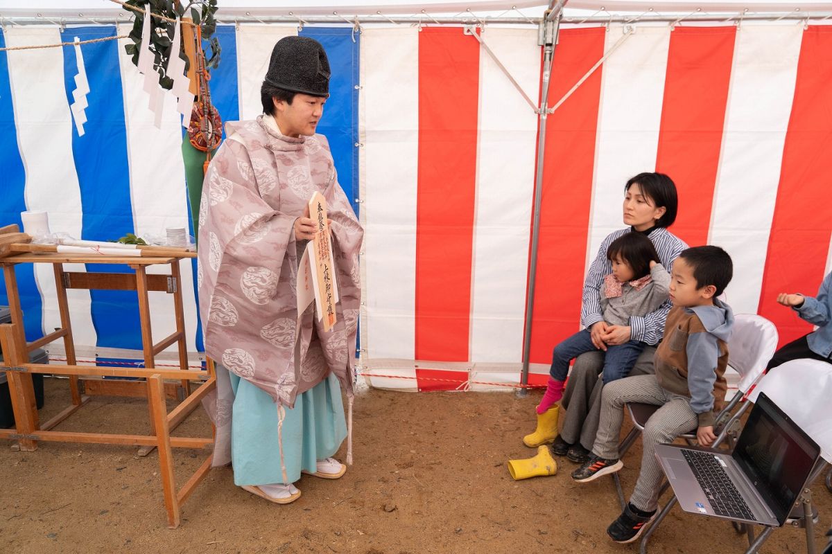 「遠賀郡遠賀町01」注文住宅現場リポート①【地鎮祭】