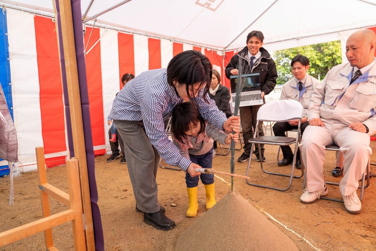 「遠賀郡遠賀町01」注文住宅現場リポート①【地鎮祭】