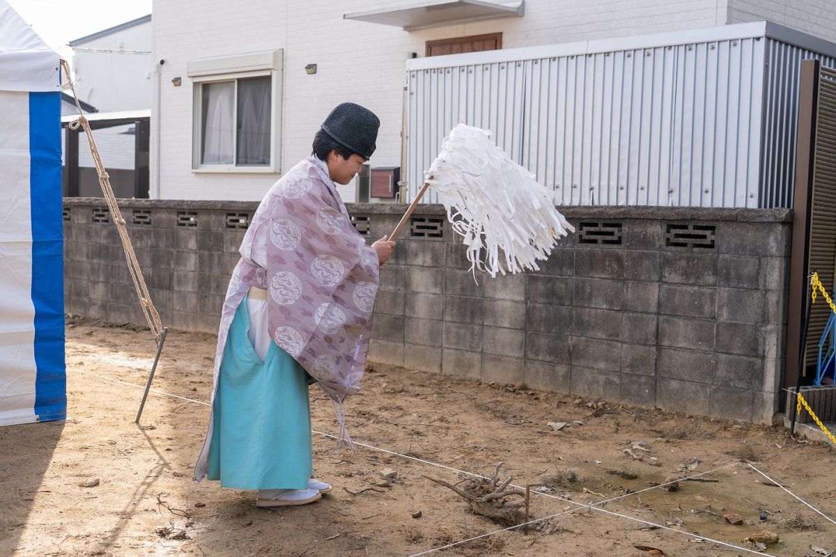 「遠賀郡遠賀町01」注文住宅現場リポート①【地鎮祭】