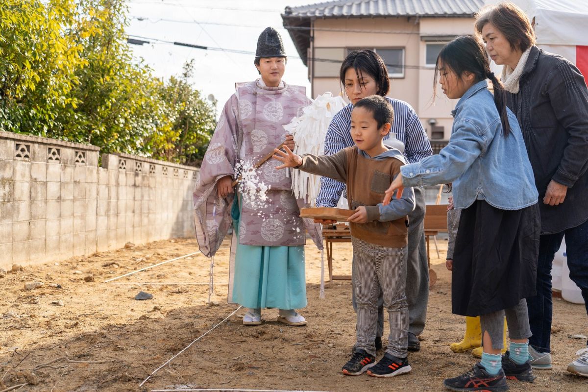 「遠賀郡遠賀町01」注文住宅現場リポート①【地鎮祭】