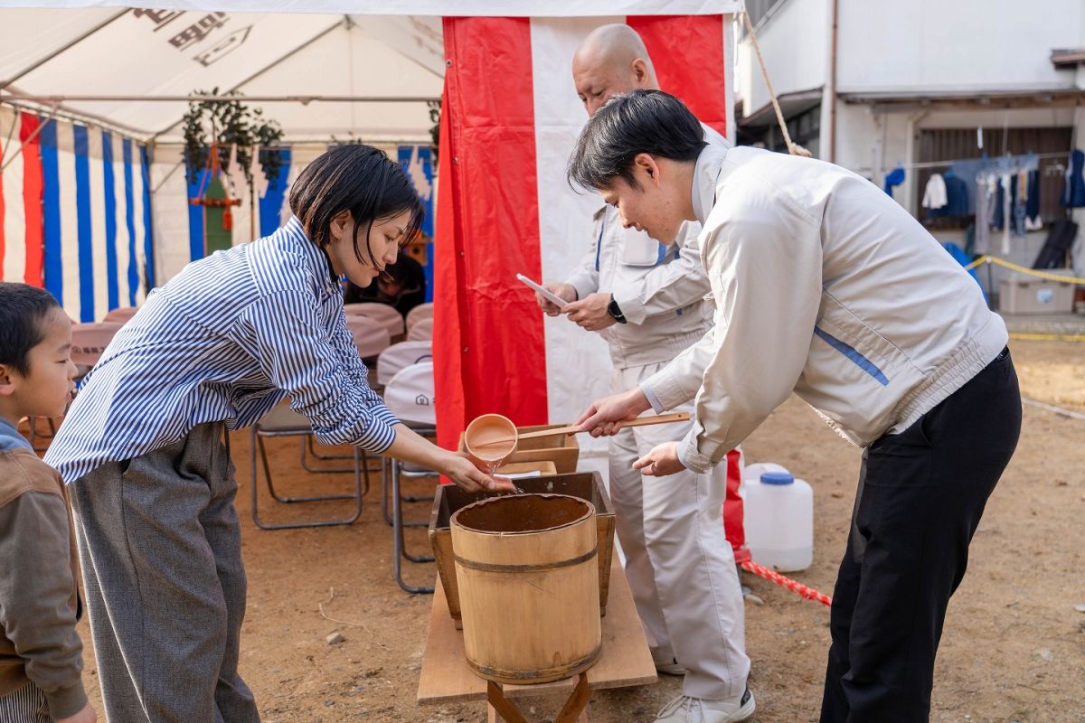 「遠賀郡遠賀町01」注文住宅現場リポート①【地鎮祭】