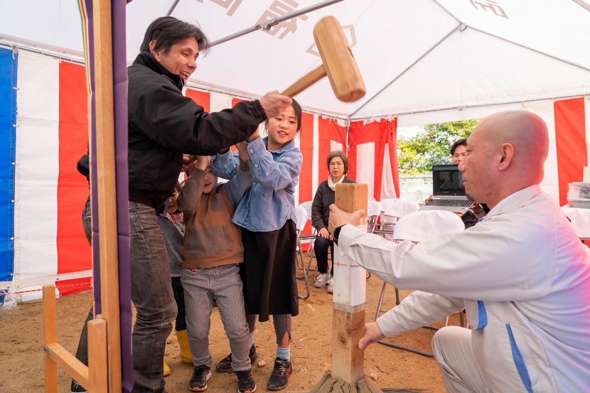 「遠賀郡遠賀町01」注文住宅現場リポート①【地鎮祭】