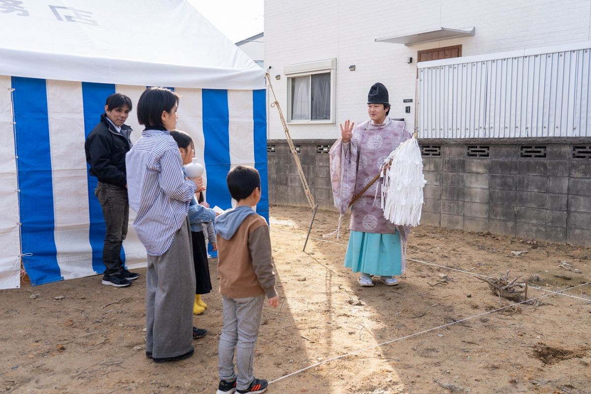 「遠賀郡遠賀町01」注文住宅現場リポート①【地鎮祭】