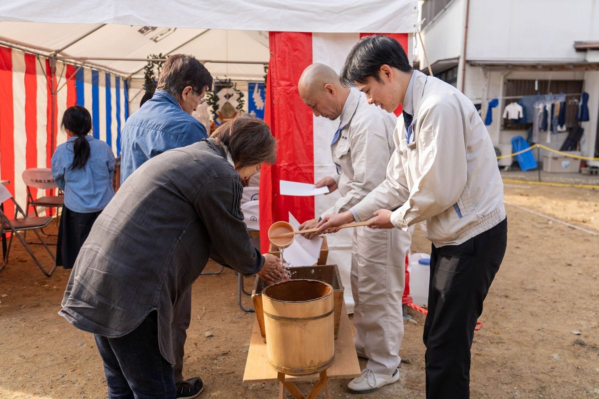 「遠賀郡遠賀町01」注文住宅現場リポート①【地鎮祭】