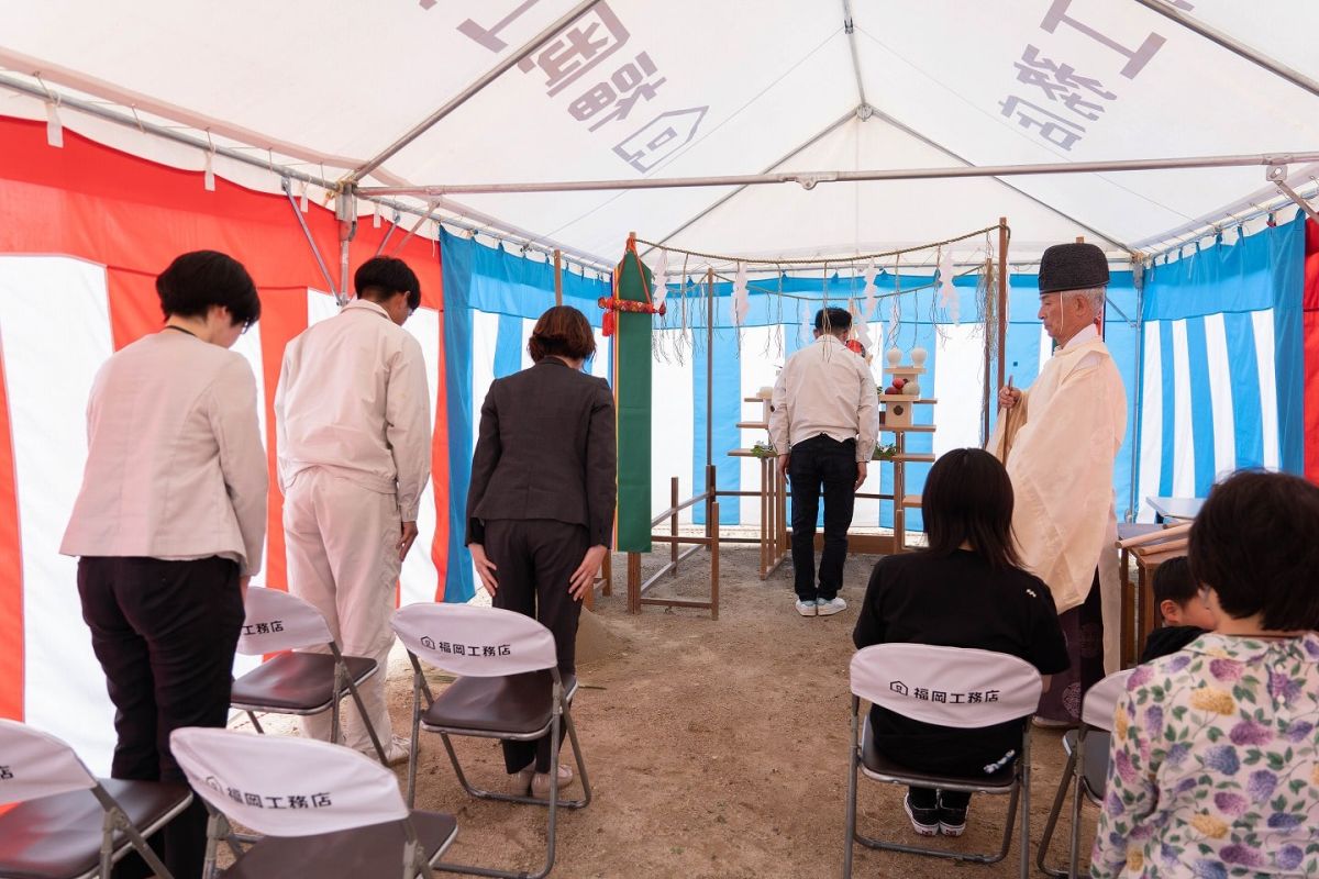 「筑紫野市15」注文住宅現場リポート①【地鎮祭】