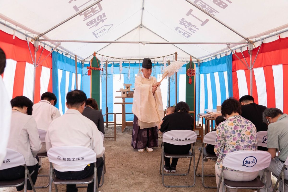 「筑紫野市15」注文住宅現場リポート①【地鎮祭】