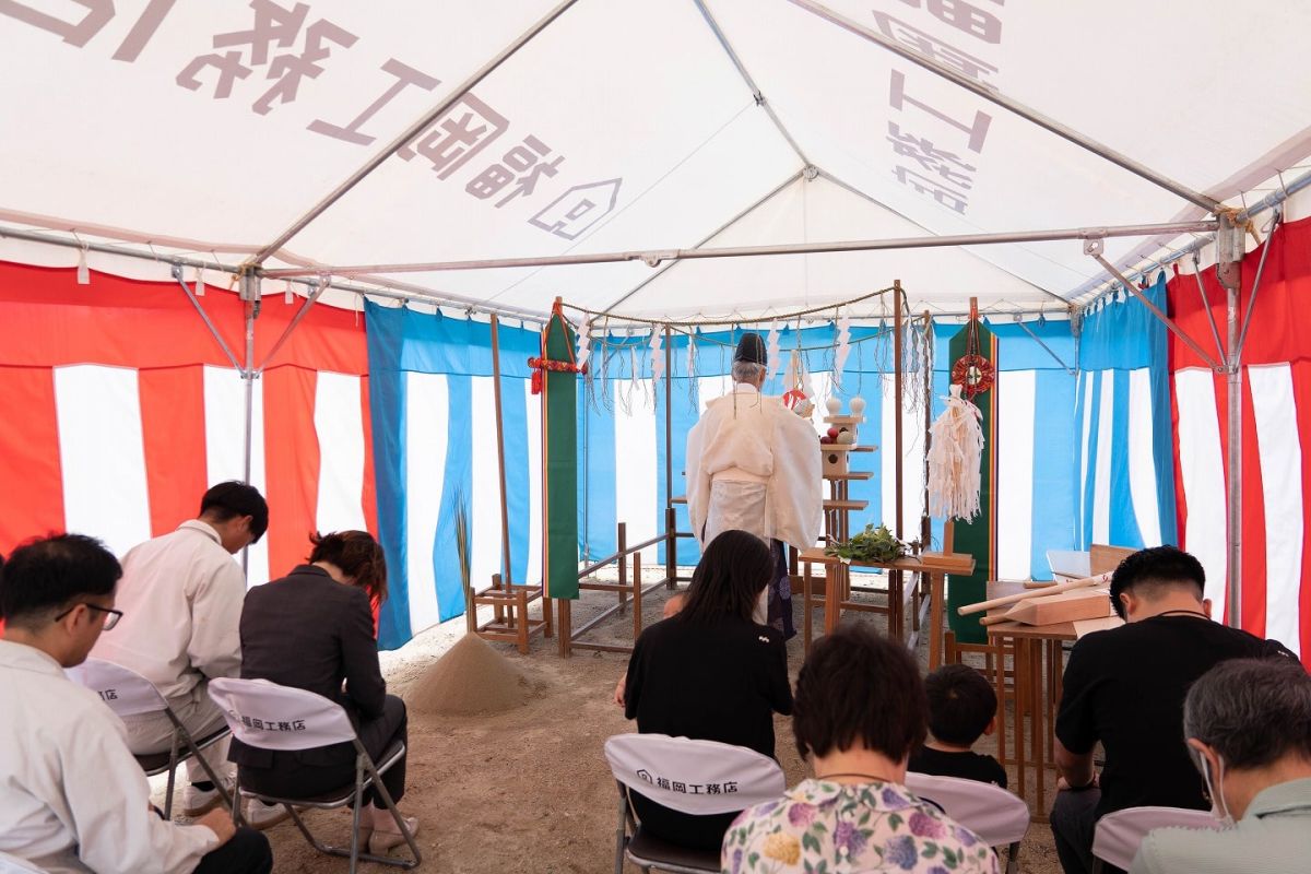 「筑紫野市15」注文住宅現場リポート①【地鎮祭】