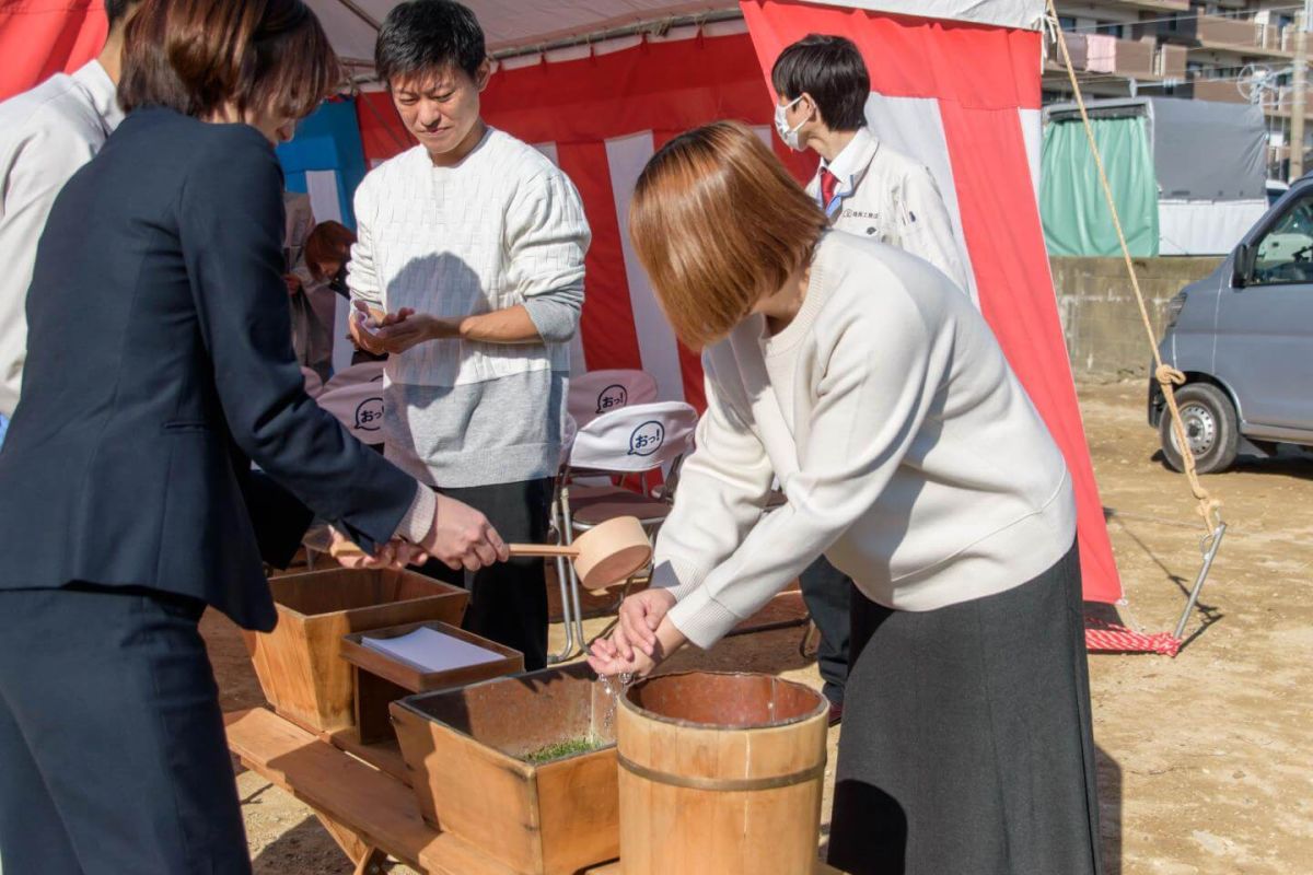 「福岡市南区30」注文住宅現場リポート①【地鎮祭】