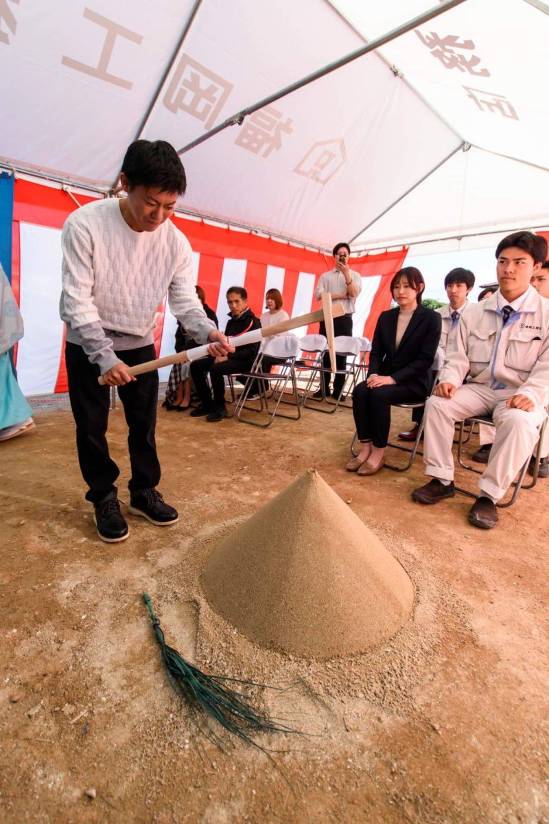 「福岡市南区30」注文住宅現場リポート①【地鎮祭】