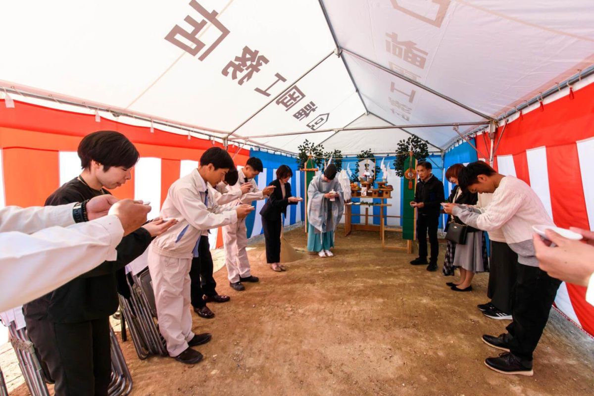 「福岡市南区30」注文住宅現場リポート①【地鎮祭】