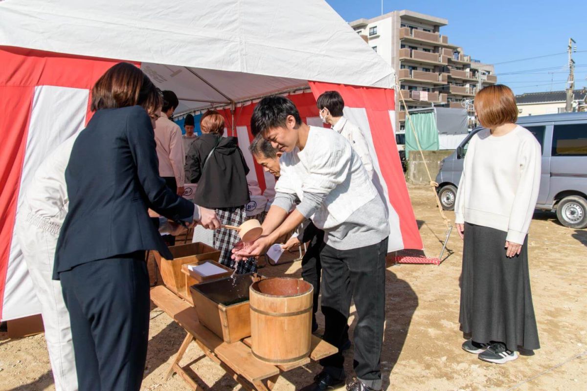 「福岡市南区30」注文住宅現場リポート①【地鎮祭】