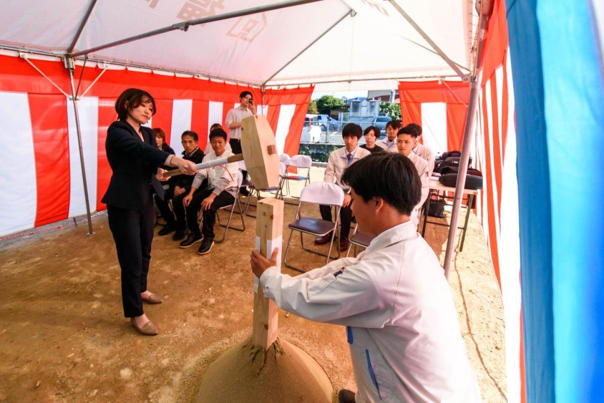 「福岡市南区30」注文住宅現場リポート①【地鎮祭】