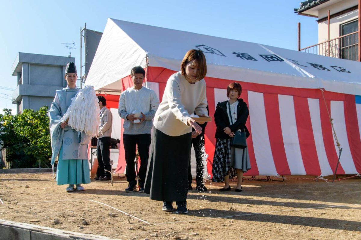 「福岡市南区30」注文住宅現場リポート①【地鎮祭】