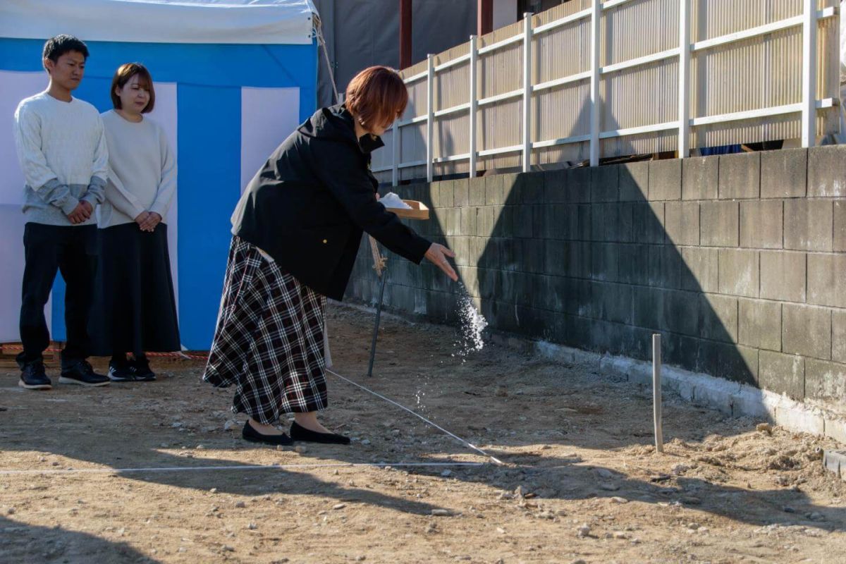 「福岡市南区30」注文住宅現場リポート①【地鎮祭】